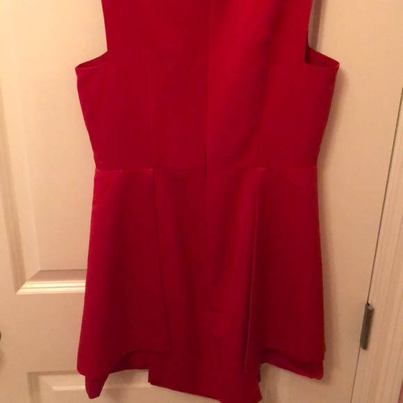 Finders Keepers Frame asymmetrical red mini dress - Picture 7 of 11